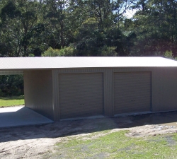 Shed with carport
