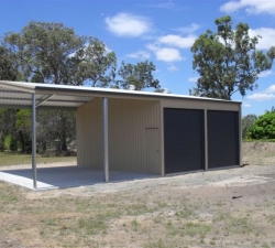 Shed with carport