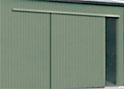shed steel sliding doors
