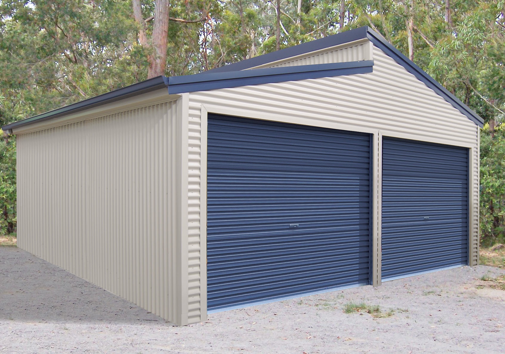 Double Garage Skillion roof